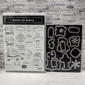 signs of santa, stampin up, stampin treasure, gebruikt, tweedehands