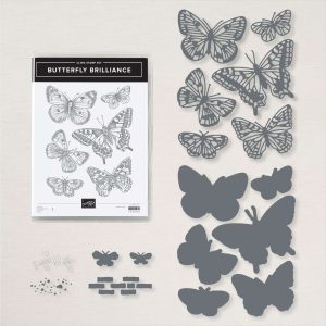 butterfly brilliance, 155821, stampin up, tweedehands, gebruikt